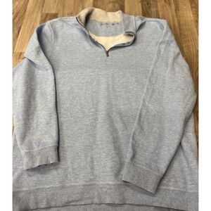 Walter Hagen 1/4 Zip Golf Pullover In XL Men's In Light Blue Size XL Small Hole